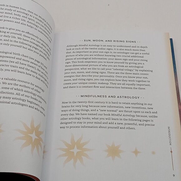 Mindful ASTROLOGY COSMIC Guide Book ZODIAC Sun Moon Stars Self-Knowledge - Picture 11 of 13